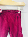 Jacadi Burgundy Gingham Check Top + Corduroy Pants Outfit, 6 months