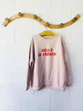 piupiuchick Pink Bonjour Sweatshirt, 12 years