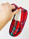 Plaid Slippers, size 13