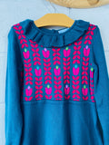 Jacadi Teal Knit Dress, 8 years