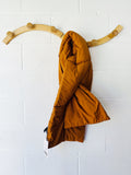 Terracotta Quilted Puffer Scarf, Unisex MED