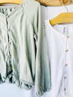 Green + White Long Sleeve Bundle, 8 years