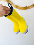 Yellow Rain Boots, size 8