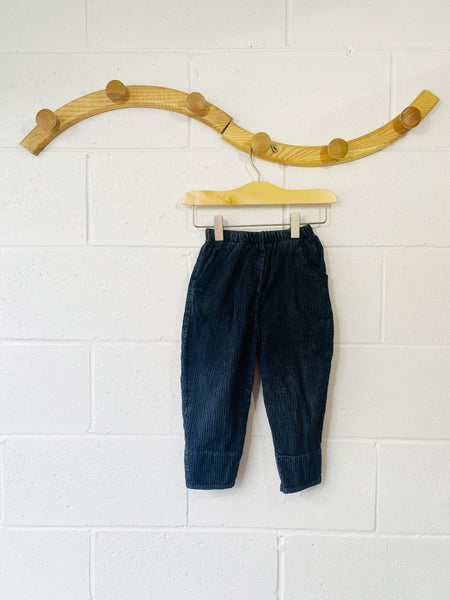 Vintage Charcoal Corduroy Pants, 2 years