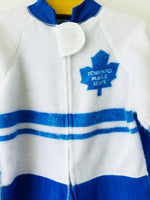 Vintage Maple Leafs Fuzzy Footed Pajamas, 5 years