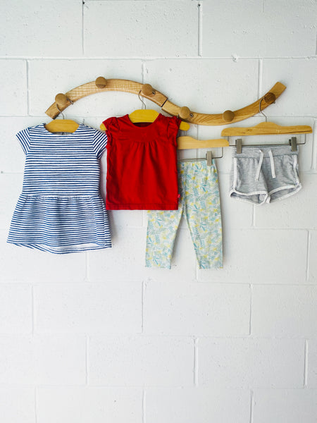 Stripes, Vines + Solids Bundle, 18-24 months