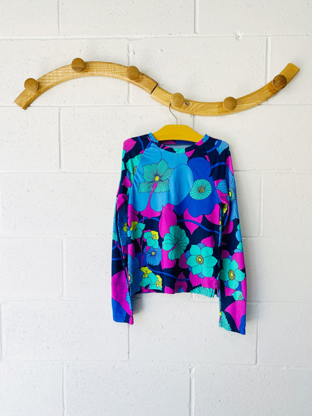 Funky Floral Rash Guard, 8 years