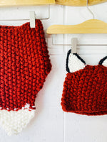 Knit Fox Hat + Tail Set, 1-2 years