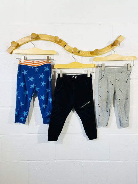 Stars, Arrows + Zips Pants Bundle, 18-24 months