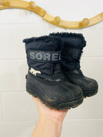 Snow Commander Black Winter Boots, size 10