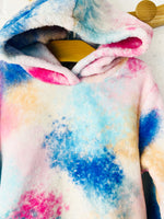 Fuzzy Pullover Hoodie, 4-6 years