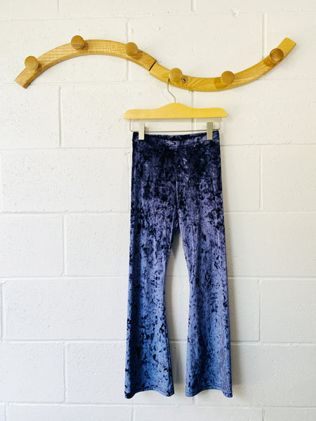 Crushed Velvet Flared Leggings, 8 years