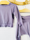 mini mioche Dusty Purple Pants + Top, 18-24 months