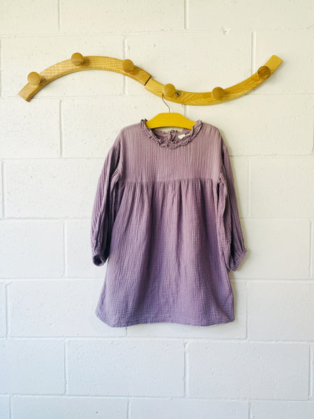 Lavender Muslin Dress, 4-5 years