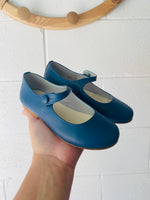 Blue Leather Mary Janes, size 10.5 (27)