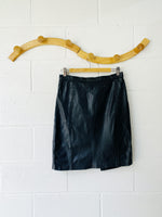 Black Leather Skirt, Women's Size MED/LG (11/12)