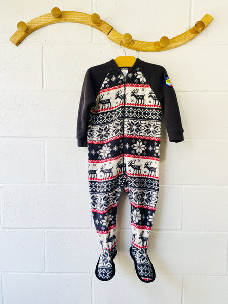Snowflake Fleece Sleeper, 2-3 years