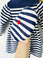 Jaunty Striped Dress + Beret, 24 months