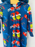 Grinch Fleece Romper, 2-3 years