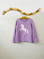 Lavender Sparkle Unicorn Sweatshirt, 10 years (LG)