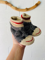 Sock Monkey Slippers, size 5-7 (M)