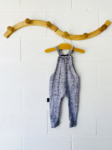 Paint Splatter Overalls, 12-24 months