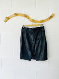 Black Leather Skirt, Women's Size MED/LG (11/12)