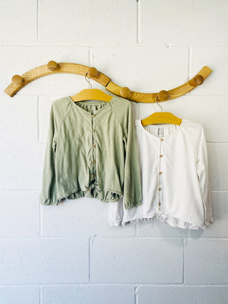 Green + White Long Sleeve Bundle, 8 years