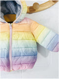 Rainbow Puff Jacket, 6-12 months