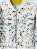 Linen Light Floral Jacket, 6-8 years