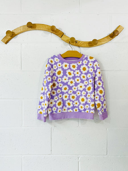 Purple Daisy Sweatshirt, 4-5 years