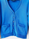 Royal Blue Jersey Cardigan, 9 years