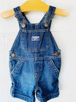 Dark Denim Shortalls, 9 months