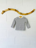 Navy Breton Stripe Long Sleeve, 6-12 months