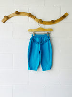 Vintage Turquoise Ruffle Pants, 18 months