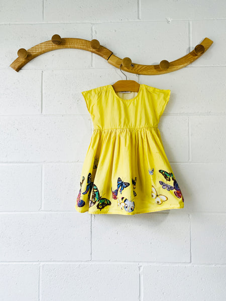 Molo Yellow Butterfly Dress, 2 years (92)