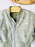 Green + Silver Hearts Jacket, 2 years