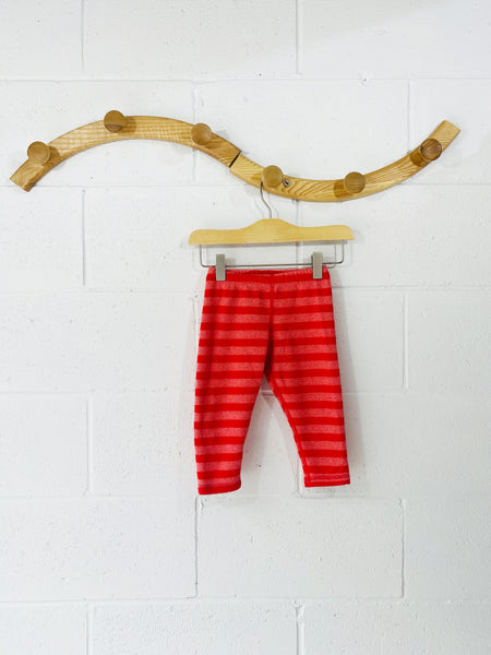 Candy Cane Fleece Leggings, 12 months