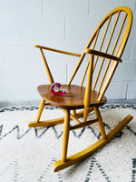 Vintage Petite Mid Century Modern Rocking Chair