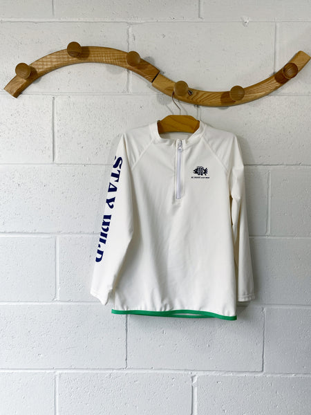White Rash Guard, 11-12 years (150)