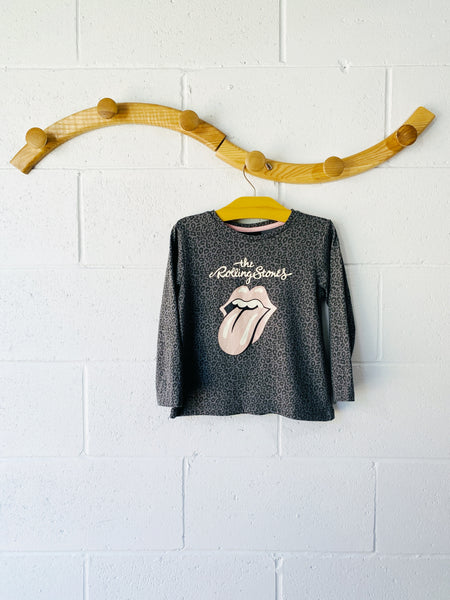 Sparkly Rolling Stones Long Sleeve, 5 years