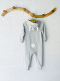 Softest Seafoam Zip Bunny Romper, 24 months