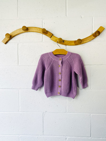 Lilac Chunky Cardigan, 24 months