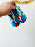 Traditional Greek Pom Pom Slippers, size 6