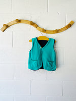 Milk On The Rocks Velour + Shearling Reversible Vest, 2-3 years (MED)