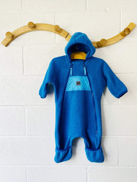 Periwinkle Ursus Fleece Bunting, 6 months
