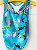 Tropical Birds Bathing Suit, 5 years