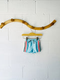 Aqua Stripe Swim Trunks, 6 months