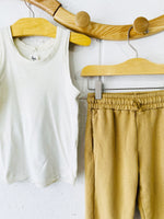 Nico Nico Cream Tank + Mustard Joggers, 2 years