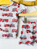 Firetrucks Shorty Pajamas, 2 years